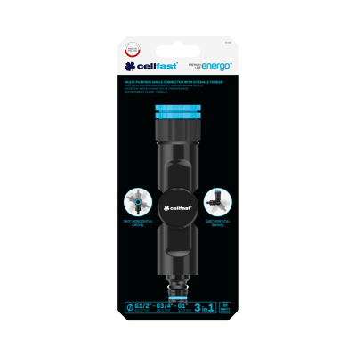 NEZ DE ROBINET COUDE – FEMELLE ENERGO™ 21 – 26,5 – 33,3 mm CELLFAST - REF: SAV9400386