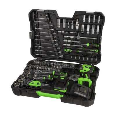MALLETTE D'OUTILS AVEC CLÉ À CHOC BRUSHLESS BATTERIE 800NM