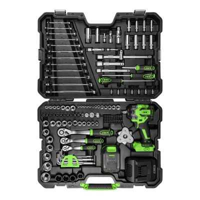 MALLETTE D'OUTILS AVEC CLÉ À CHOC BRUSHLESS BATTERIE 800NM