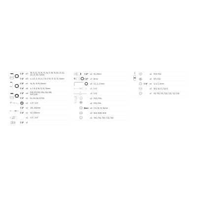 COFFRET À OUTILS DE 108 PIÈCES AVEC DOUILLES HEXAGONALES 1/4" ET 1/2" – FINITION CHROMÉE