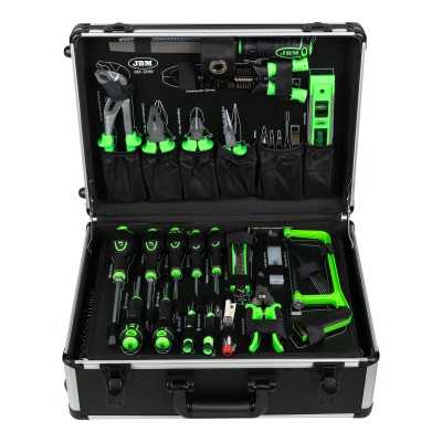 MALETTE EN ALUMINIUM DE 159 PIÈCES ET OUTILS 1/4" ET 1/2" ZINGUÉS