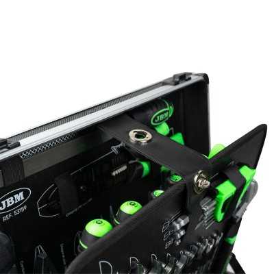 MALETTE EN ALUMINIUM DE 159 PIÈCES ET OUTILS 1/4" ET 1/2" ZINGUÉS