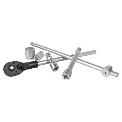 COFFRET À OUTILS DE 21 PIÈCES AVEC DOUILLES HEXAGONALES 3/4" – FINITION ZINGUÉE