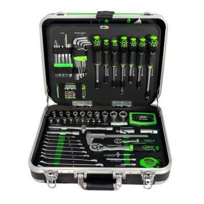 MALETTE EN ALUMINIUM DE 135 PIÈCES ET OUTILS 1/4" ET 1/2" ZINGUÉS