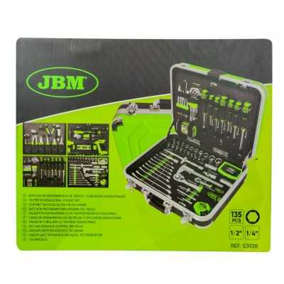 MALETTE EN ALUMINIUM DE 135 PIÈCES ET OUTILS 1/4" ET 1/2" ZINGUÉS