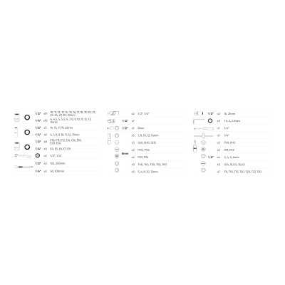 COFFRET À OUTILS DE 113 PIÈCES AVEC DOUILLES 12 PANS 1/4" ET 1/2" – FINITION CHROMÉE