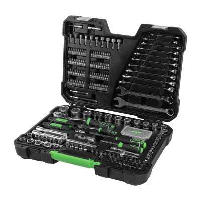 COFFRET À OUTILS DE 232 PIÈCES AVEC DOUILLES HEXAGONALES ZINGUÉ