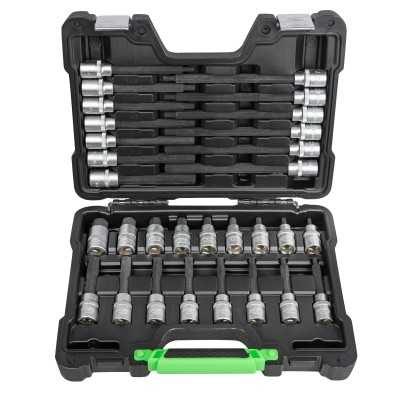 COFFRET D’EMBOUTS 1/2" POUR VIS HEXAGONALES 30 PIÈCES