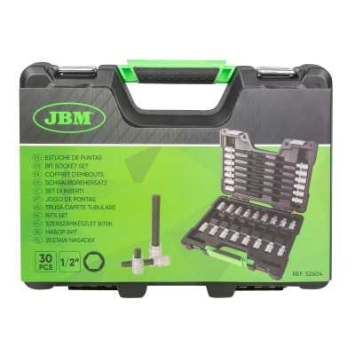 COFFRET D’EMBOUTS 1/2" POUR VIS HEXAGONALES 30 PIÈCES