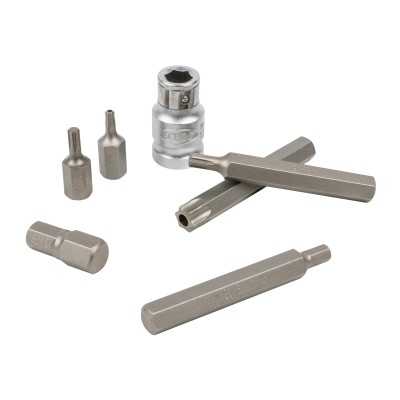 COFFRET D’OUTILS DE 75 PIÈCES AVEC EMBOUTS HEXAGONAUX, XZN, RIBE, TORX ET TORX INVIOLABLES 1/2" 3/8"
