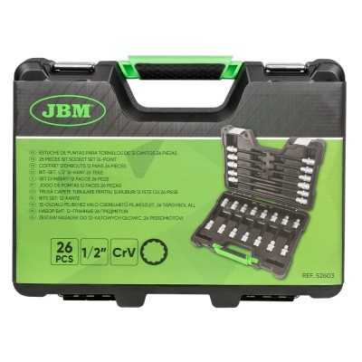 COFFRET D’EMBOUTS 1/2" POUR VIS 12 PANS 26 PIÈCES