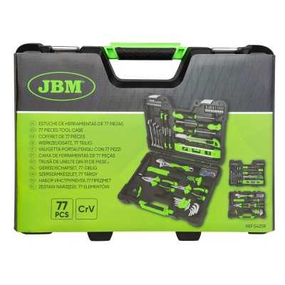 COFFRET À OUTILS DE 77 PIÈCES – FINITION ZINGUÉE