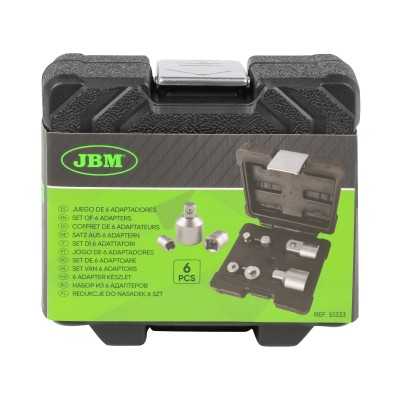 SET DE 6 ADAPTATEURS 1/4", 3/8", 1/2" ET 3/4"