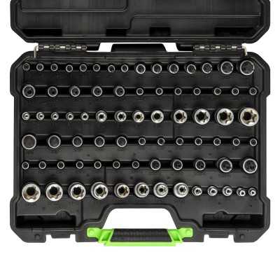 COFFRET D’OUTILS DE 77 PIÈCES AVEC DOUILLES ET EMBOUTS TORX/TORX PLUS