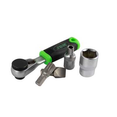 MINI COFFRET DE 37 EMBOUTS ET DOUILLES AVEC CLIQUET 1/4"