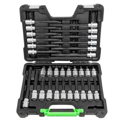 BOÎTE D’OUTILS DE 32 PIÈCES AVEC EMBOUTS RIBE 1/2"
