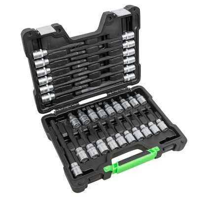 BOÎTE D’OUTILS DE 32 PIÈCES AVEC EMBOUTS RIBE 1/2"