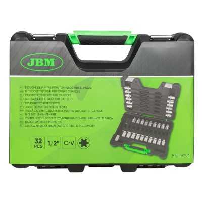 BOÎTE D’OUTILS DE 32 PIÈCES AVEC EMBOUTS RIBE 1/2"