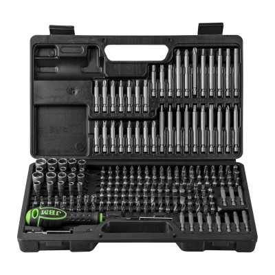 COFFRET D’OUTILS DE 208 PIÈCES AVEC EMBOUTS 1/4" ET ADAPTATEUR TOURNEVIS