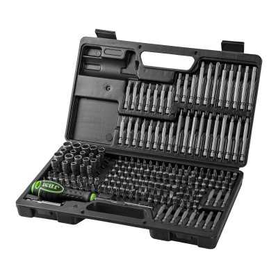 COFFRET D’OUTILS DE 208 PIÈCES AVEC EMBOUTS 1/4" ET ADAPTATEUR TOURNEVIS
