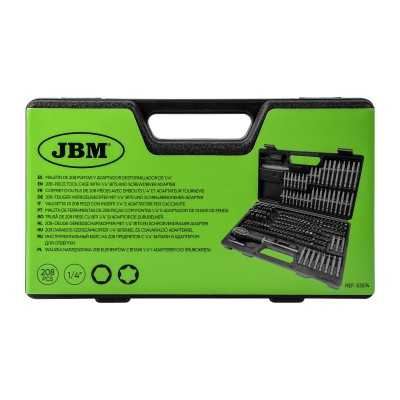 COFFRET D’OUTILS DE 208 PIÈCES AVEC EMBOUTS 1/4" ET ADAPTATEUR TOURNEVIS