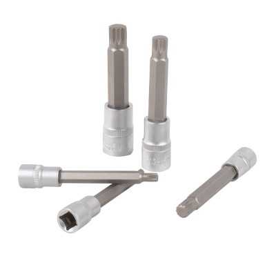 SET DE 7 EMBOUTS 12 PANS AVEC DOUILLES 1/2" ET 3/8"