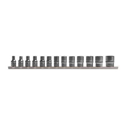 SET DE 13 DOUILLES 12 PANS 1/4"