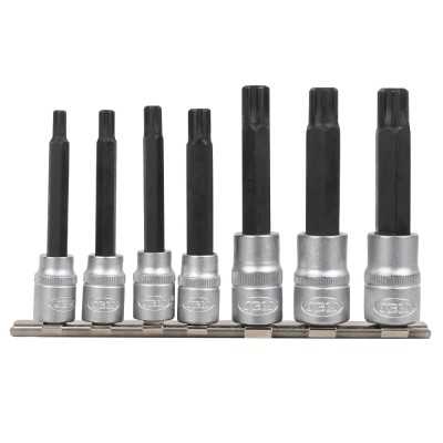 SET DE 7 EMBOUTS RIBE AVEC DOUILLES 1/2" ET 3/8"