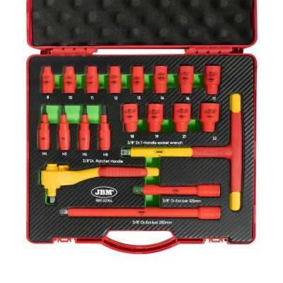 COFFRET D'OUTILS ISOLANTS 20 PIÈCES DE 3/8"