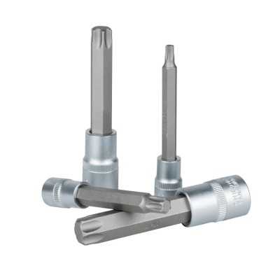 SET DE 7 EMBOUTS TORX AVEC DOUILLES 3/8" ET 1/2"