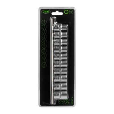 SET DE 10 DOUILLES HEXAGONALES 1/2"
