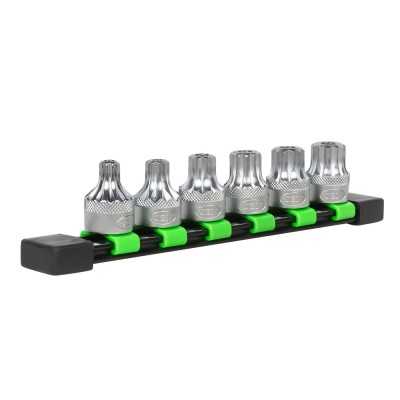 SET DE 6 EMBOUTS XZN INVIOLABLES À 12 DENTS AVEC DOUILLE 1/2"