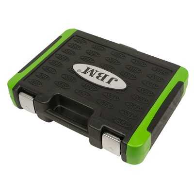 COFFRET À OUTILS DE 60 PIÈCES AVEC DOUILLES SPLINE 1/2" ET 1/4" – FINITION CHROMÉE