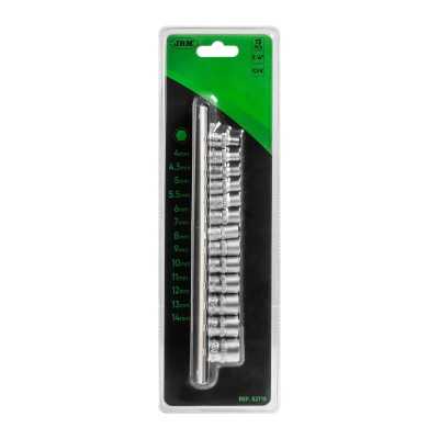SET DE 13 DOUILLES HEXAGONALES 1/4"