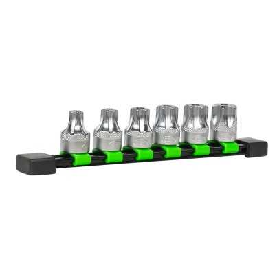 SET DE 6 EMBOUTS TORX INVIOLABLES AVEC DOUILLE 1/2"