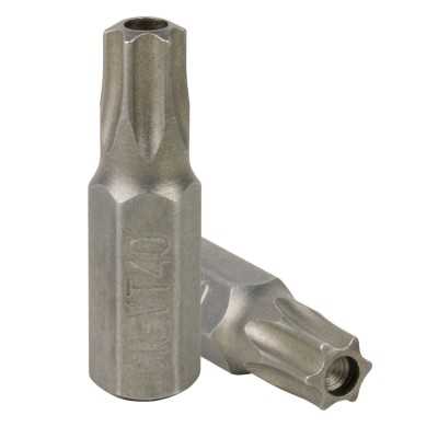 EMBOUT HEXAGONAL 8 MM AVEC TORX INVIOLABLE T40