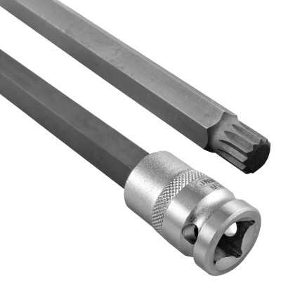 EMBOUT EXTRA-LONG 12 PANS 800MM AVEC DOUILLE 1/2" Ø 14MM