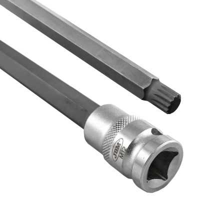 EMBOUT EXTRA-LONG 12 PANS 800MM AVEC DOUILLE 1/2" Ø 12MM