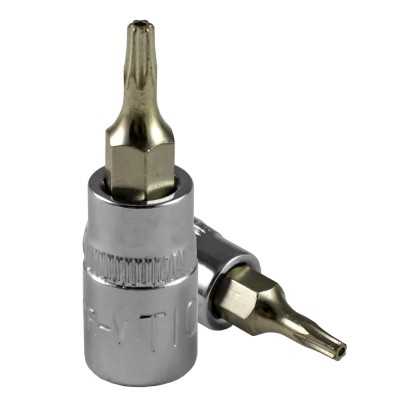 TÊTE POUR MANCHE TOURNEVIS TX - INV 30MM, CHROME