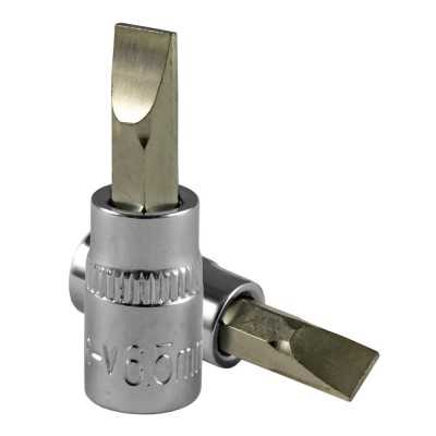 TÊTE POUR MANCHE TOURNEVIS (SL) 6.5MM, CHROME