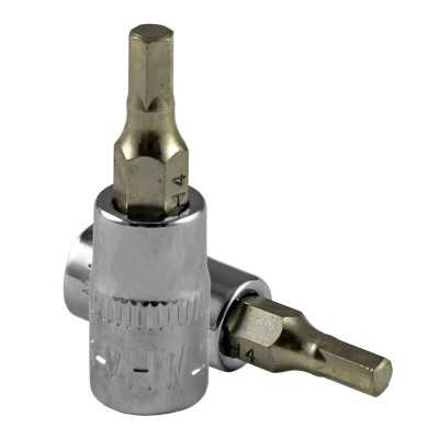 TÊTE POUR MANCHE TOURNEVIS HEX 5MM, CHROME