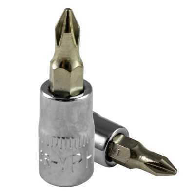 TÊTE POUR MANCHE TOURNEVIS PHILLIPS  1, CHROME