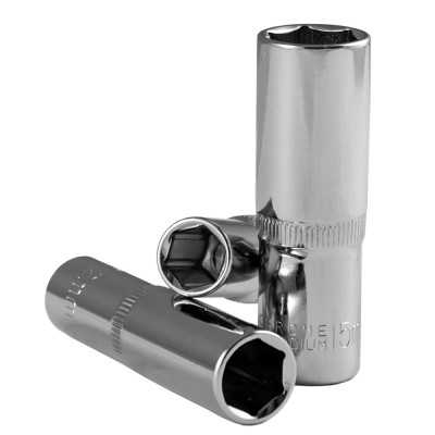 3/8" LONG DOUILLE 65MM - 11MM, CHROME