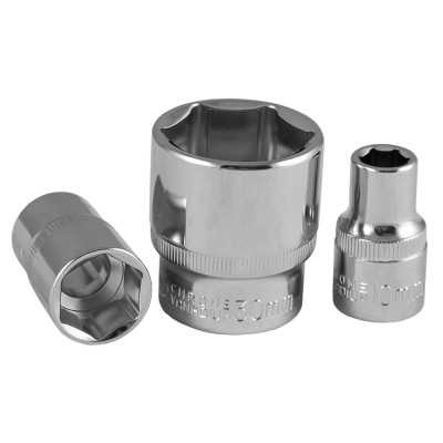 1/2" DOUILLE HEX PETIT DU 16MM, CHROMÉ