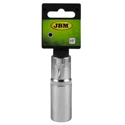 DOUILLE 1/2" 6 PANS 75MM LONG, 18MM, CHROME