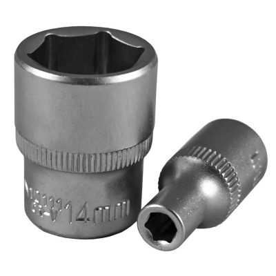 DOUILLE HEXAGONALE 1/4" 9MM - ZINCÉE