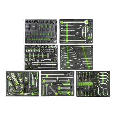 SERVANTE À OUTILS 7 TIROIRS - VERTE - EQUIPÉE - SPÉCIAL CAMIONS