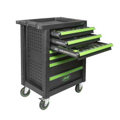 SERVANTE À OUTILS 7 TIROIRS - VERTE - EQUIPÉE - SPÉCIAL CAMIONS