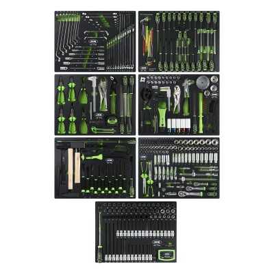 SERVANTE À OUTILS 8 TIROIRS - VERTE - EQUIPÉE