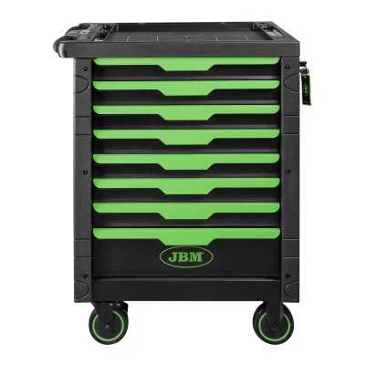 SERVANTE À OUTILS 8 TIROIRS - VERTE - EQUIPÉE
